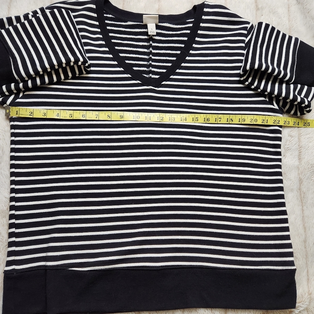 A New Day Black and White Striped Sweatshirt - Picture 10 of 10
